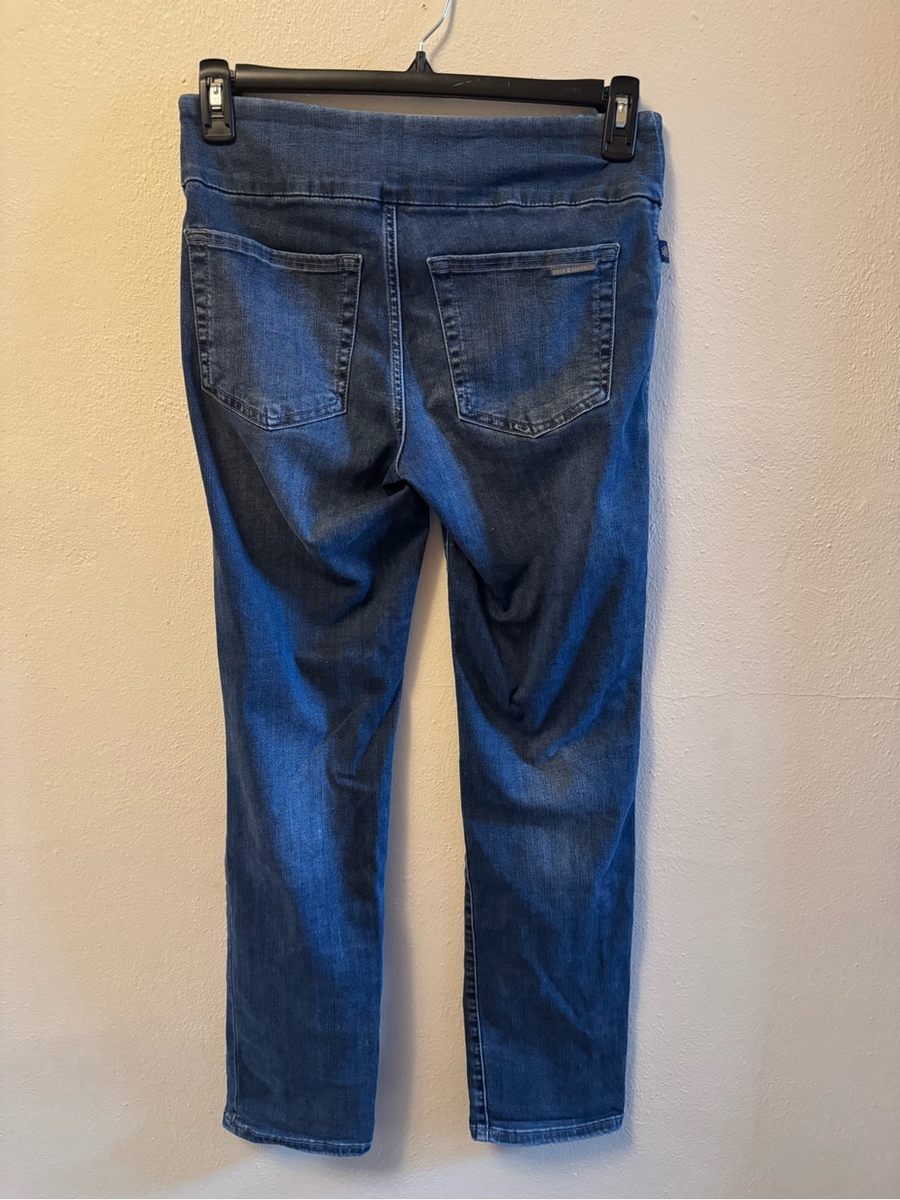Rock & Republic Pull-On Distressed Jeans Jeggings Denim Rx Fever Blue 10M - Picture 2 of 13